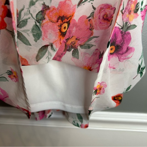 *NWT* Altar’d State Floral Draped Cowl Neck Sleeveless Mini Dress, Size XL - Picture 3 of 6